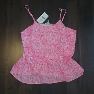 4/$15 Lauren James NWT Pink Tank Medium